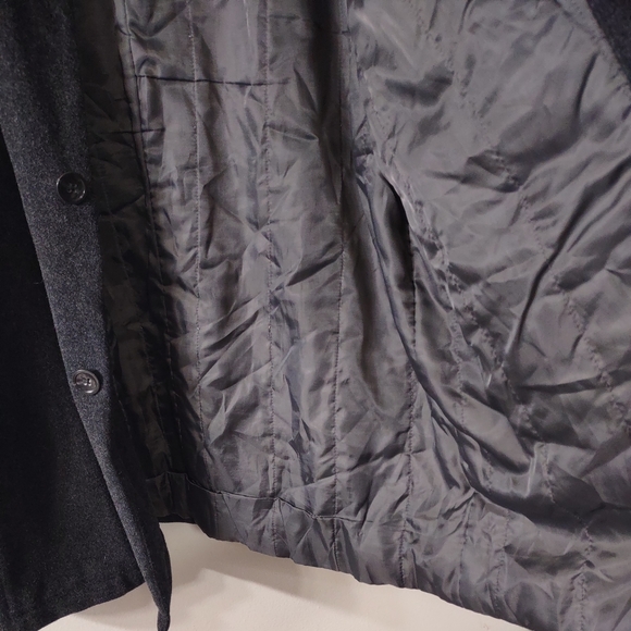 Banana Republic Wool Blend Dark Gray Coat, Size XL - Picture 4 of 9